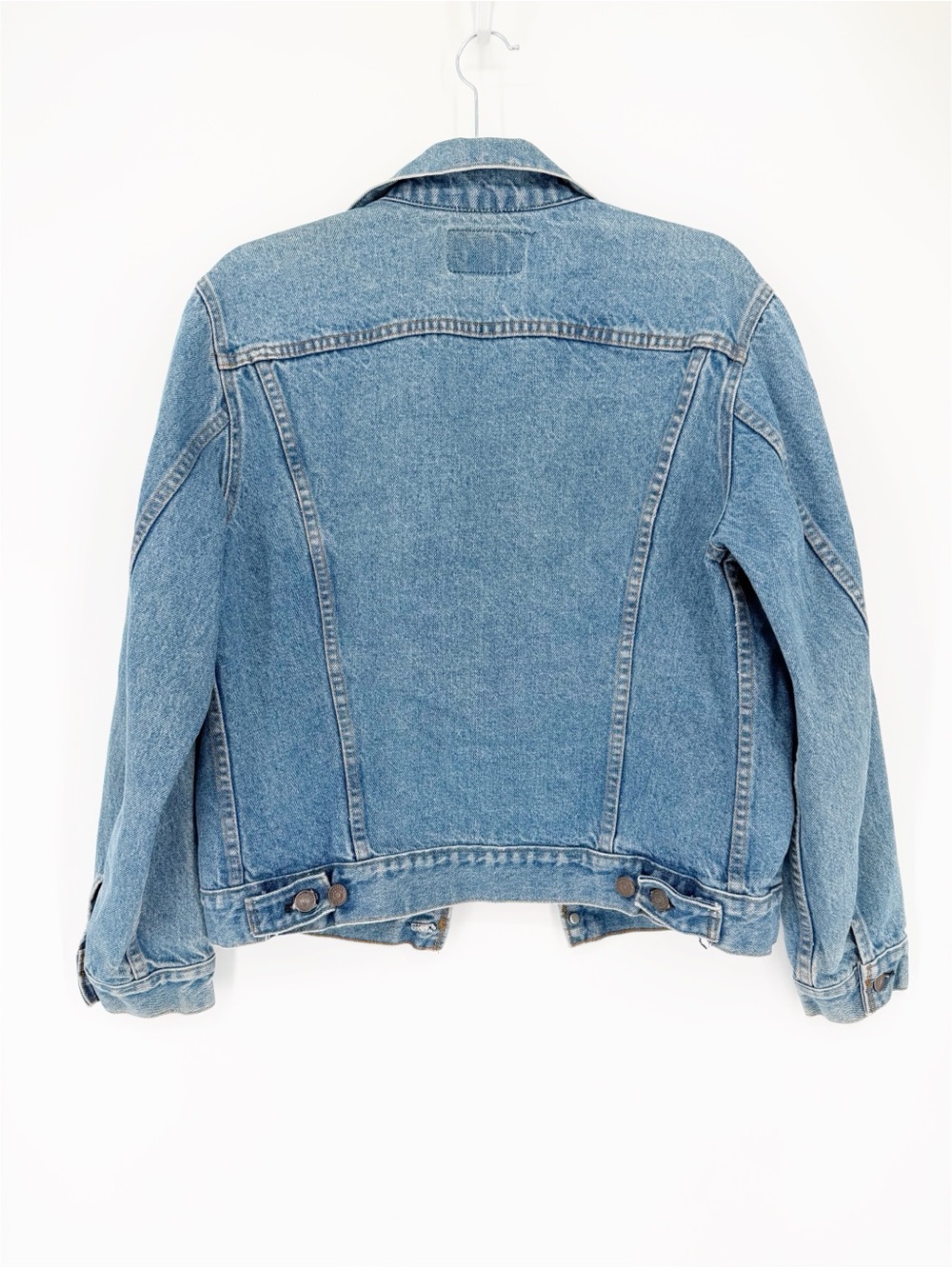 Vintage 80s Levis Denim Trucker Jacket Size Medium Blue 70507-4890 - Picture 7 of 8